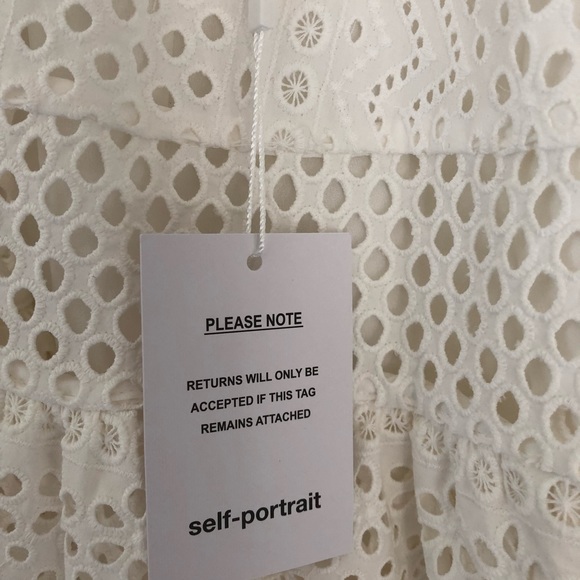 Self- Portrait ruffled eyelet anglaise dress - Picture 4 of 7